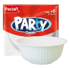 Тарелки пластиковые глубокие Paclan Party Сlassic, 18,5 см, 6 шт.