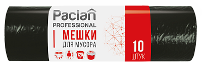 Пакеты для мусора Paclan Professional Оптима 120 л, 10 шт.