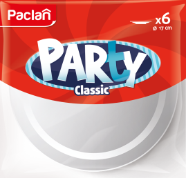 Тарелки пластиковые Paclan Party Сlassic, 17 см, 6 шт.