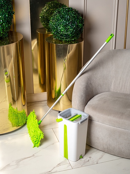 Насадка сменная из микрофибры для швабры Paclan Soft Green MOP, 1 шт.