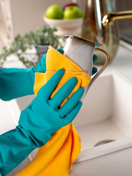 Салфетки из микрофибры Paclan De luxe, 32х32 см, 2 шт.