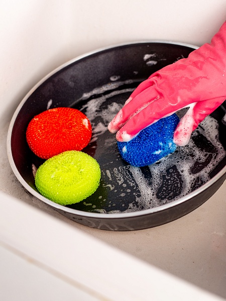 Мочалки пластиковые Paclan Practi Soft, 3 шт.