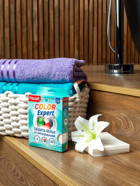 Салфетки для стирки Paclan Color Expert, 20 шт.