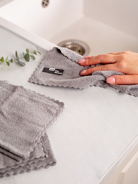 Салфетки из микрофибры Paclan for nature, 30х30 см, 3 шт.