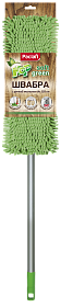 Швабра с насадкой из микрофибры и телескопической ручкой Paclan Soft Green MOP, 1 шт.