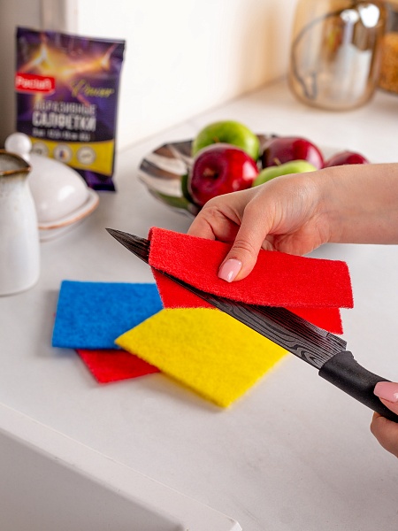 Салфетки абразивные Paclan Power, 12,5х15 см, 3 шт.