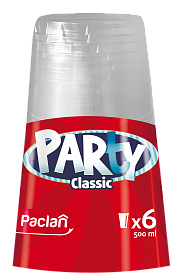 Стаканы пластиковые Paclan Party Сlassic, 500 мл, 6 шт.