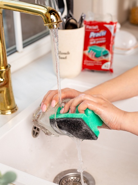 Губки для посуды Paclan Practi Soft power, 2 шт.