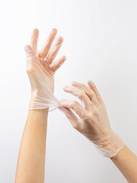 Перчатки виниловые Paclan Practi, M, L, 10 шт.